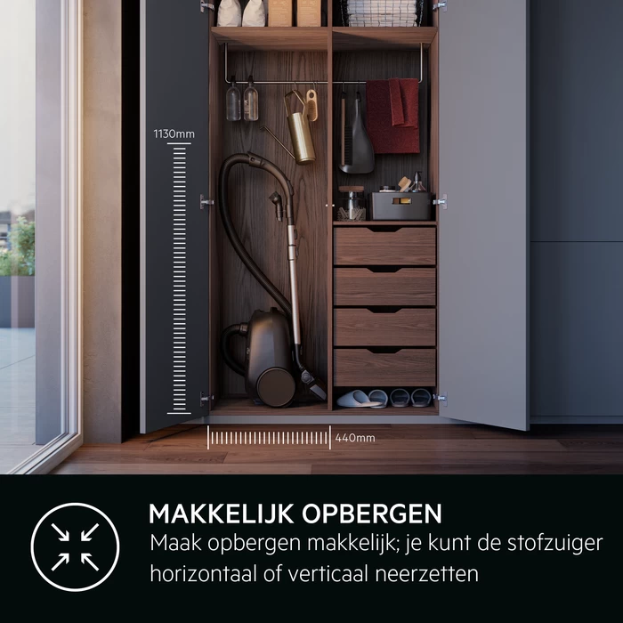 AEG AB61A5UGT Stofzuiger 650 Watt Grijs/Zwart 10 AEG AB61A5UGT Stofzuiger 650 Watt Grijs/Zwart - Afbeelding 8