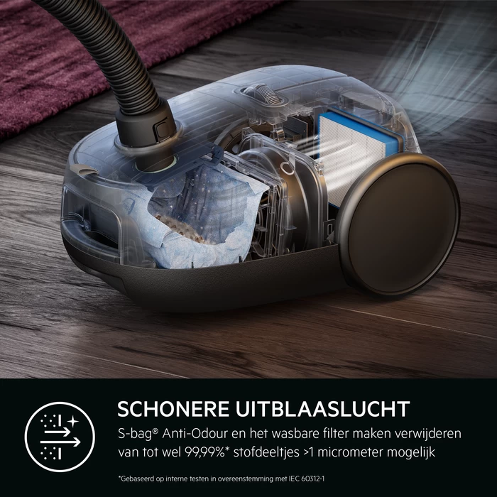 AEG AB61A5UGT Stofzuiger 650 Watt Grijs/Zwart 11 AEG AB61A5UGT Stofzuiger 650 Watt Grijs/Zwart - Afbeelding 9