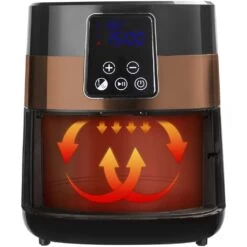 Bestron AAF7003DCO PrepAir Digitale Heteluchtfriteuse 4L 1300W Zwart/Koper -Bosch Winkel Bestron AAF7003DCO PrepAir Digitale Heteluchtfriteuse 4L 1300W ZwartKoper 4