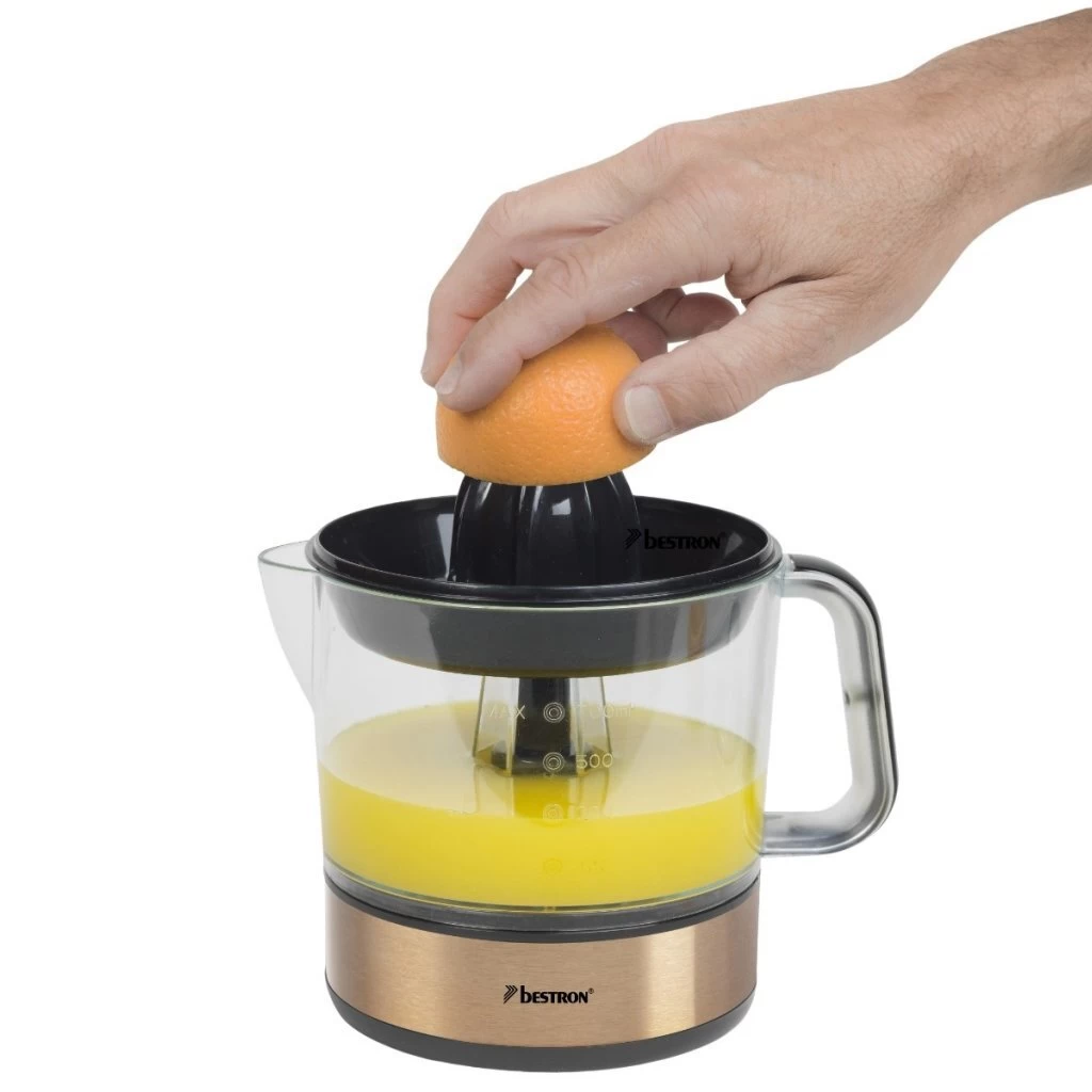 Bestron ACJ350CO Citruspers 0.7L Koper/Transparant 5 Bestron ACJ350CO Citruspers 0.7L Koper/Transparant - Afbeelding 3