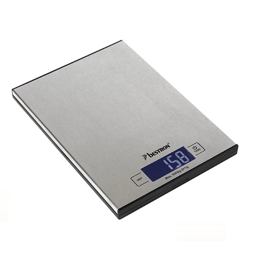 Bestron AKS1000S Digitale Keukenweegschaal RVS 3 Bestron AKS1000S Digitale Keukenweegschaal RVS