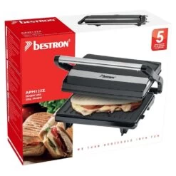 Bestron APM123Z Panini Grill Zwart 12 Bestron APM123Z Panini Grill Zwart -Bosch Winkel Bestron APM123Z Panini Grill Zwart 4