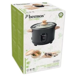 Bestron ARC100BBS Rijstkoker Set Bamboe/Zwart -Bosch Winkel Bestron ARC100BBS Rijstkoker Set BamboeZwart 3