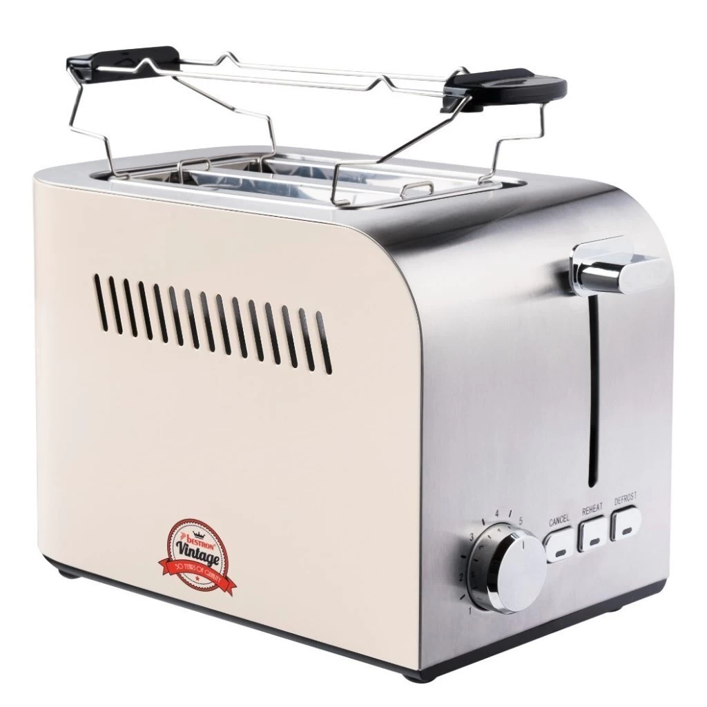 Bestron ATS300RE Broodrooster Wit/RVS 4 Bestron ATS300RE Broodrooster Wit/RVS - Afbeelding 2