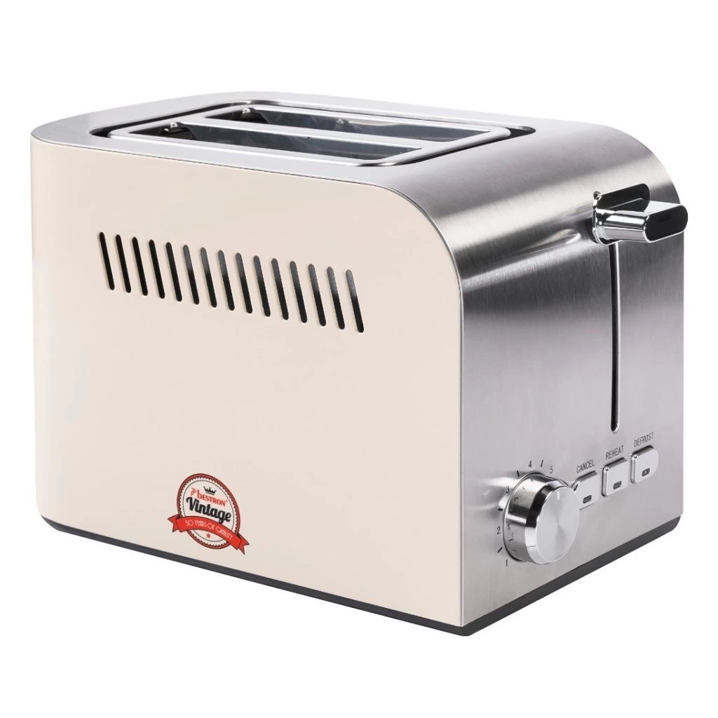 Bestron ATS300RE Broodrooster Wit/RVS 3 Bestron ATS300RE Broodrooster Wit/RVS