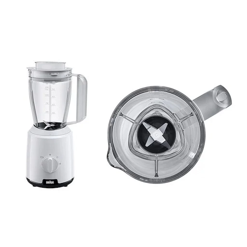 Braun JB1000WH PowerBlend Blender Wit 4 Braun JB1000WH PowerBlend Blender Wit - Afbeelding 2