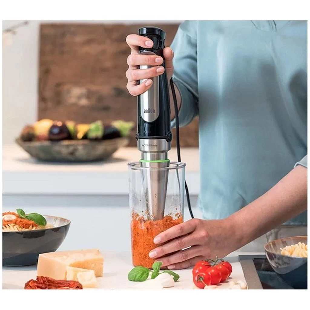 Braun MQ7075X Multiquick 7 Staafmixer Set Zwart/RVS 6 Braun MQ7075X Multiquick 7 Staafmixer Set Zwart/RVS - Afbeelding 4