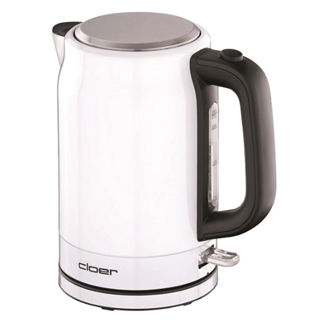 Cloer 4521 Hoogglans Waterkoker 1.7L 2200W Wit 3 Cloer 4521 Hoogglans Waterkoker 1.7L 2200W Wit