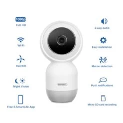 Eminent EM6410 Bewakingscamera IP-beveiligingscamera Binnen Bolvormig Ceiling/Wall/Desk 1920 X 1080 Pixels -Bosch Winkel Eminent Bewakingscameras 3 1