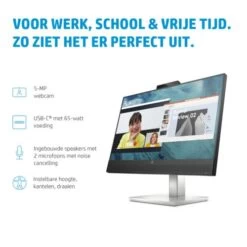 HP E24m G4 60,5 Cm (23.8") 1920 X 1080 Pixels Full HD Zwart, Zilver -Bosch Winkel Hewlett Packard Computer monitoren 7 8