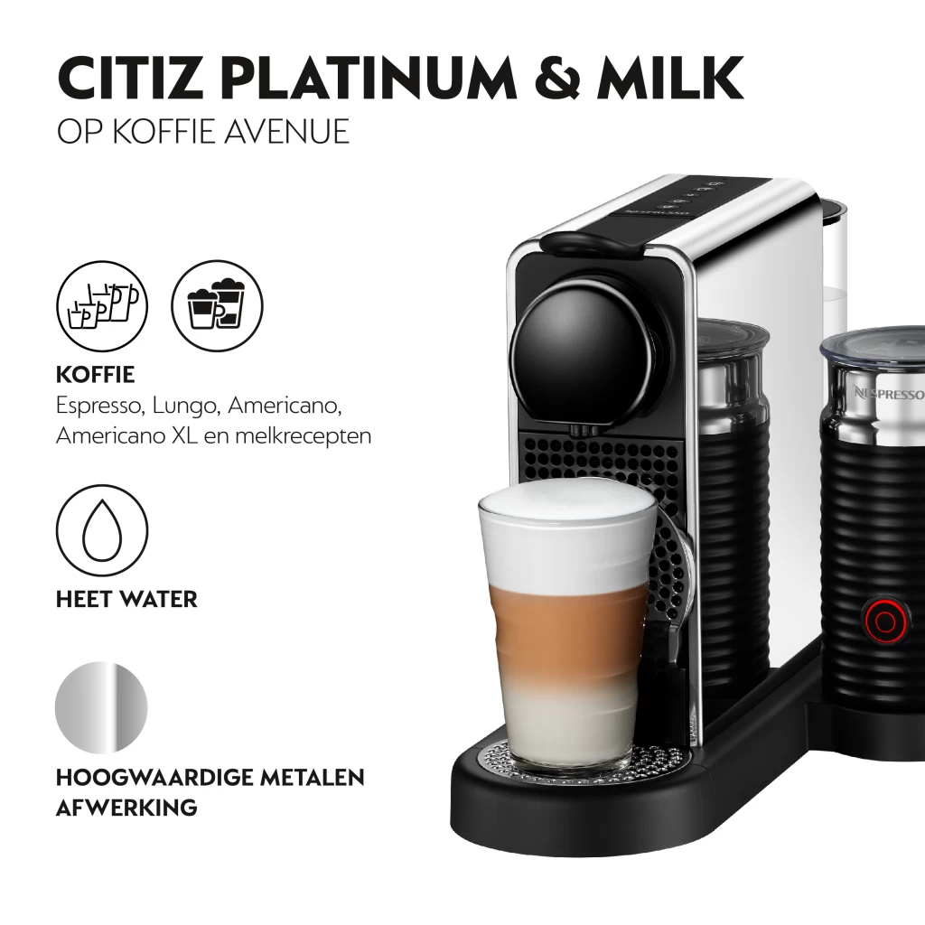 Krups XN630D10 Citiz & Milk Koffiemachine Zwart/RVS 4 Krups XN630D10 Citiz & Milk Koffiemachine Zwart/RVS - Afbeelding 2