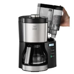 Melitta 1025-08 Look Timer Koffiezetapparaat Zwart/RVS -Bosch Winkel Melitta 1025 08 Look Timer Koffiezetapparaat ZwartRVS 2