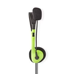 Nedis CHST100GN Pc-headset On-ear 2x 3,5 Mm Connectoren 2,0 M Groen -Bosch Winkel Nedis CHST100GN Pc headset On ear 2x 35 Mm Connectoren 20 M Groen 2