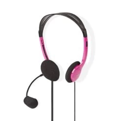 Nedis CHST100PK Pc-headset On-ear 2x 3,5 Mm Connectoren 2,0 M Roze -Bosch Winkel Nedis CHST100PK Pc headset On ear 2x 35 Mm Connectoren 20 M Roze 4