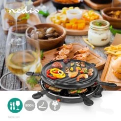 Nedis FCRA210FBK6 Gourmet-Raclette Grill 6 Personen Zwart 13 Nedis FCRA210FBK6 Gourmet-Raclette Grill 6 Personen Zwart -Bosch Winkel Nedis FCRA210FBK6 Gourmet Raclette Grill 6 Personen Zwart 1