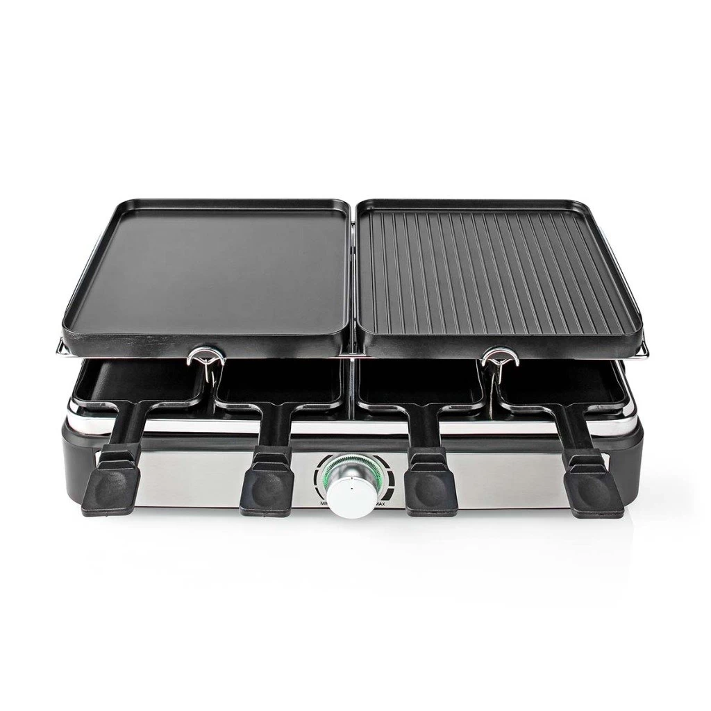 Nedis FCRA300FBK8 Gourmet Raclette Steen Grill Voor 8 Personen 6 Nedis FCRA300FBK8 Gourmet Raclette Steen Grill Voor 8 Personen - Afbeelding 4