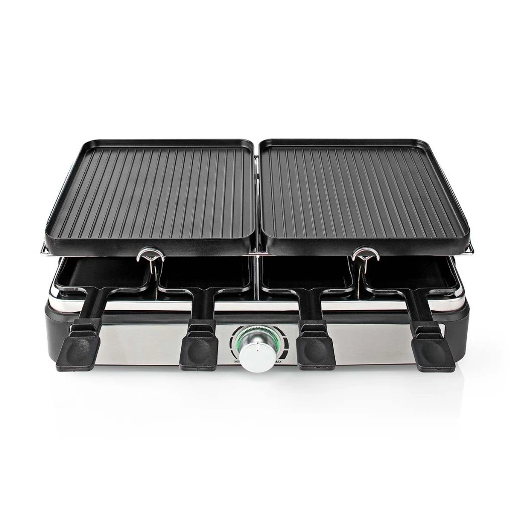 Nedis FCRA300FBK8 Gourmet Raclette Steen Grill Voor 8 Personen 7 Nedis FCRA300FBK8 Gourmet Raclette Steen Grill Voor 8 Personen - Afbeelding 5