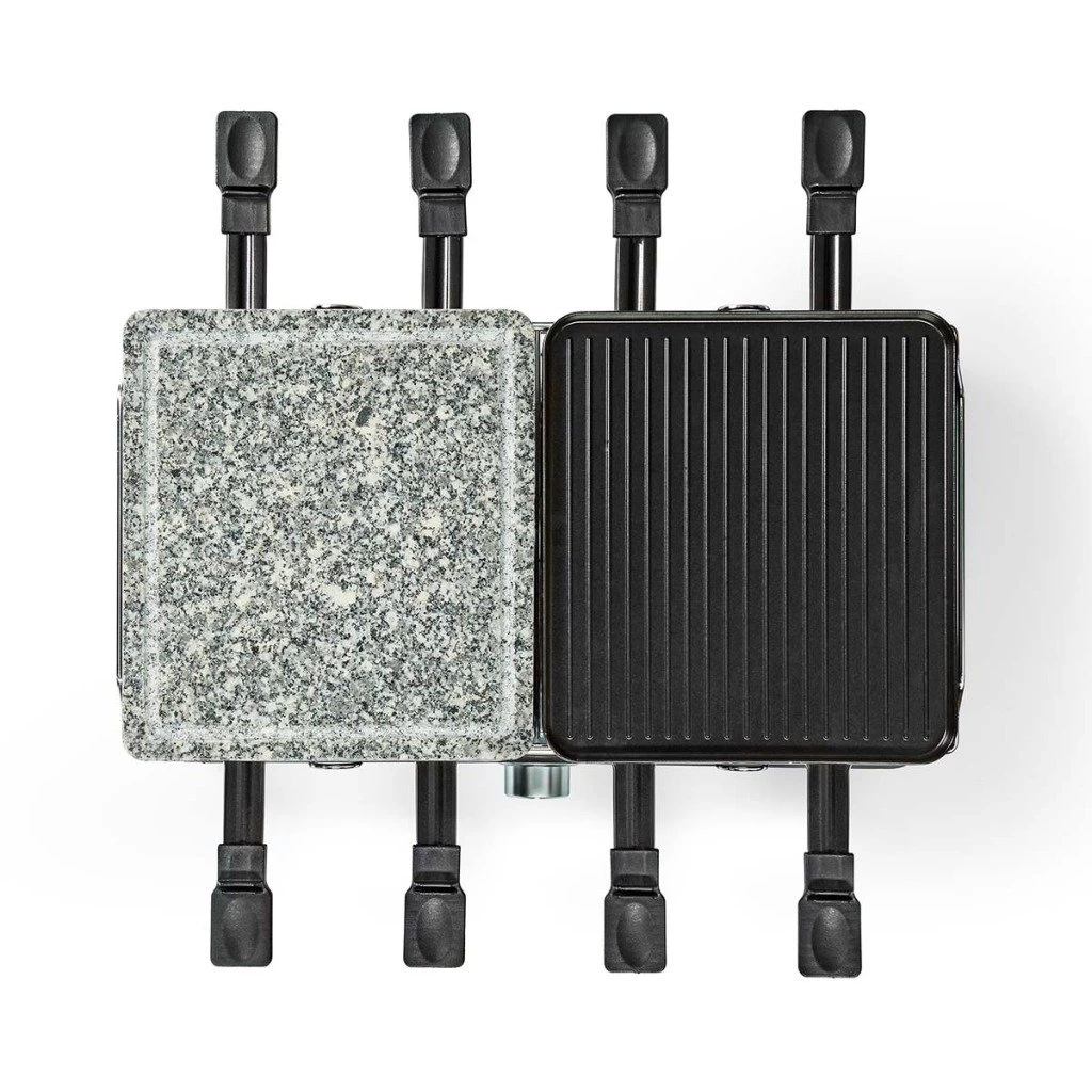 Nedis FCRA300FBK8 Gourmet Raclette Steen Grill Voor 8 Personen 9 Nedis FCRA300FBK8 Gourmet Raclette Steen Grill Voor 8 Personen - Afbeelding 7