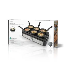 Nedis FCRA310FBK6 Party Wokset Grill 6 Personen Spatel Temperatuurinstelling Anti-aanbak Laag Rechthoek -Bosch Winkel Nedis FCRA310FBK6 Party Wokset Grill 6 Personen Spatel Temperatuurinstelling Anti aanbak Laag Rechthoek 8