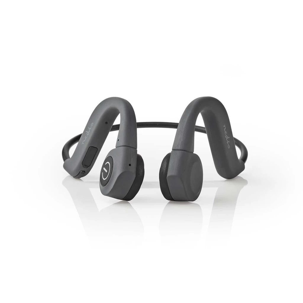 Nedis HPBT5400GY Bone Conduction Hoofdtelefoon Afspeeltijd 6,5 Uur Bluetooth®-verbinding 8 Gb Intern Geheugen Grijs 3 Nedis HPBT5400GY Bone Conduction Hoofdtelefoon Afspeeltijd 6,5 Uur Bluetooth®-verbinding 8 Gb Intern Geheugen Grijs