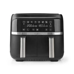 Nedis KAAFD350EBK Heteluchtfriteuse 2×3.8L 3000W Zwart -Bosch Winkel Nedis KAAFD350EBK Heteluchtfriteuse 2x3.8L 3000W Zwart 2