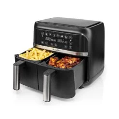 Nedis KAAFD350EBK Heteluchtfriteuse 2×3.8L 3000W Zwart