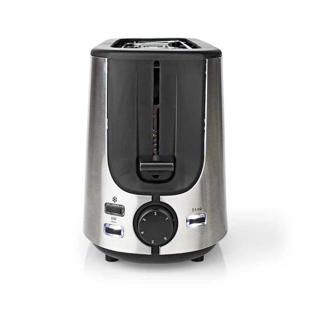 Nedis KABT310EAL Broodrooster RVS/Zwart 6 Nedis KABT310EAL Broodrooster RVS/Zwart - Afbeelding 4