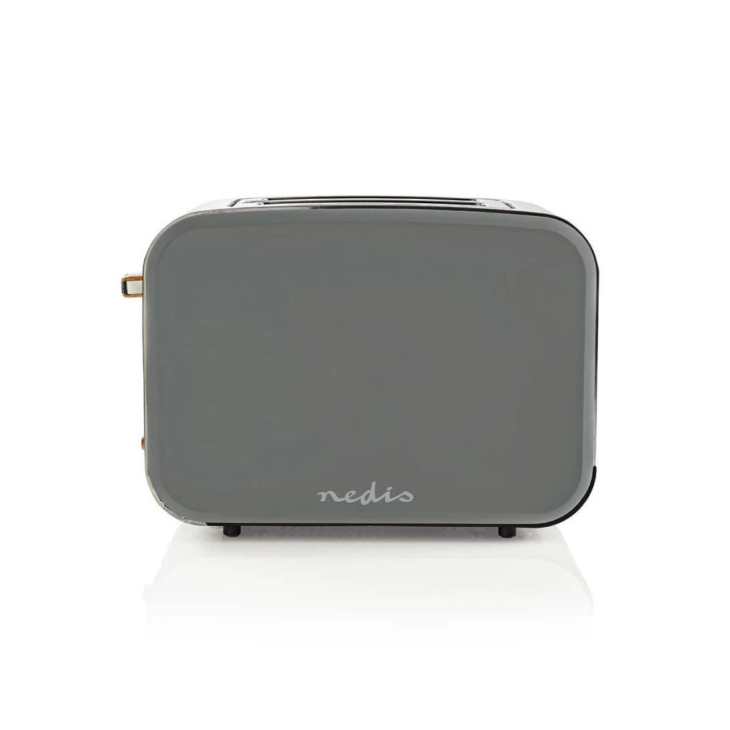 Nedis KABT510EGY Broodrooster 2 Brede Sleuven Soft-touch Grijs 5 Nedis KABT510EGY Broodrooster 2 Brede Sleuven Soft-touch Grijs - Afbeelding 3