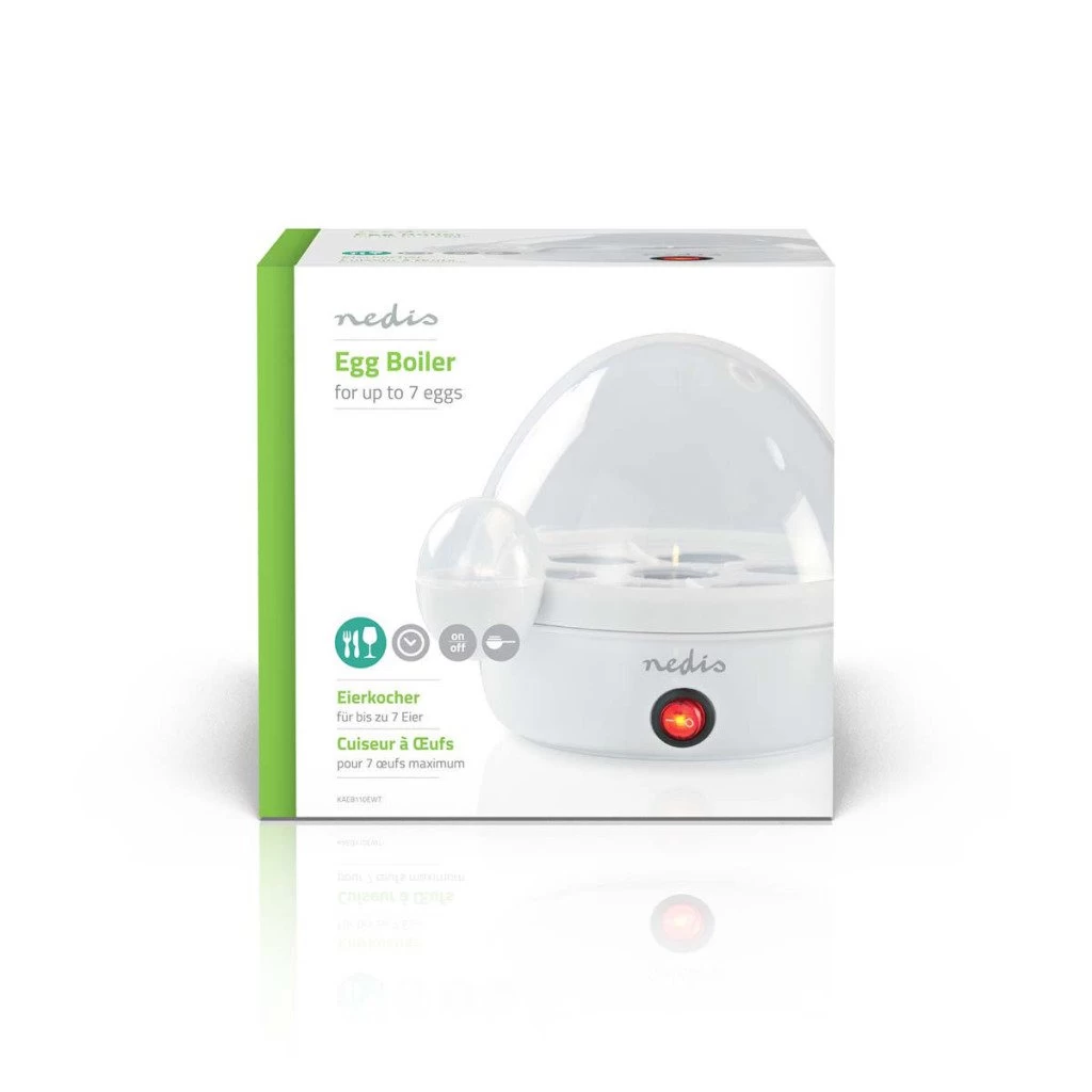 Nedis KAEB110EWT Eierkoker 7 Eieren 6 Nedis KAEB110EWT Eierkoker 7 Eieren - Afbeelding 4