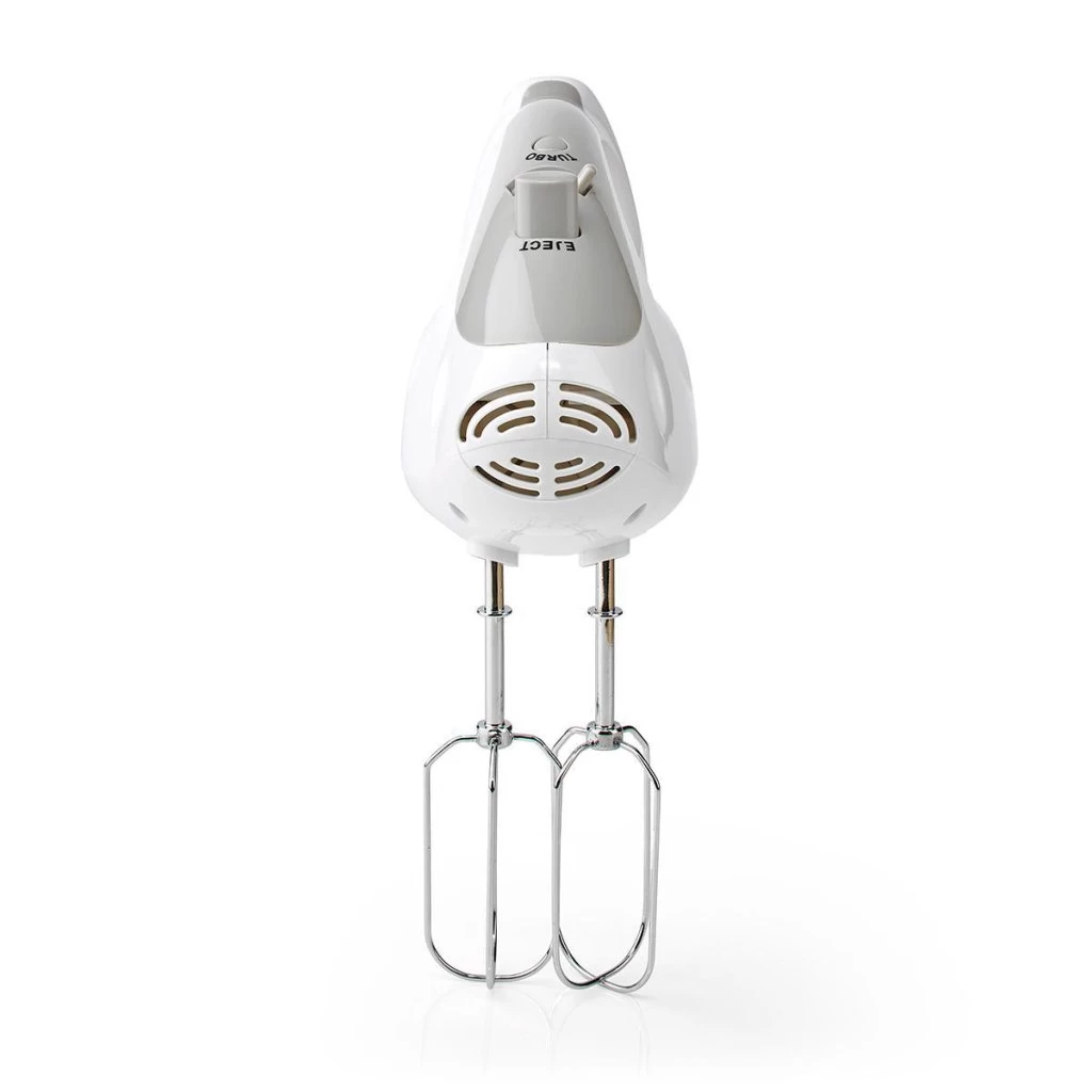 Nedis KAHM100CWT Handmixer 200 W 5-snelheden Turbo-functie 2 Deeghaken / 2 Kloppers Grijs / Wit 5 Nedis KAHM100CWT Handmixer 200 W 5-snelheden Turbo-functie 2 Deeghaken / 2 Kloppers Grijs / Wit - Afbeelding 3