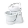 Nedis KAHM110CWT Handmixer 200 W 5-snelheden Turbo-functie Draaikom / 2 Deeghaken / 2 Kloppers Grijs / Wit -Bosch Winkel Nedis KAHM110CWT Handmixer 200 W 5 snelheden Turbo functie Draaikom 2 Deeghaken 2 Kloppers Grijs Wit