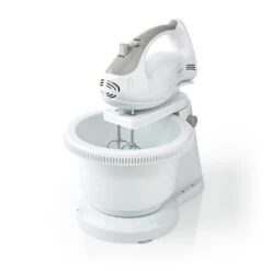 Nedis KAHM110CWT Handmixer 200 W 5-snelheden Turbo-functie Draaikom / 2 Deeghaken / 2 Kloppers Grijs / Wit 19 Nedis KAHM110CWT Handmixer 200 W 5-snelheden Turbo-functie Draaikom / 2 Deeghaken / 2 Kloppers Grijs / Wit -Bosch Winkel Nedis KAHM110CWT Handmixer 200 W 5 snelheden Turbo functie Draaikom 2 Deeghaken 2 Kloppers Grijs Wit 8