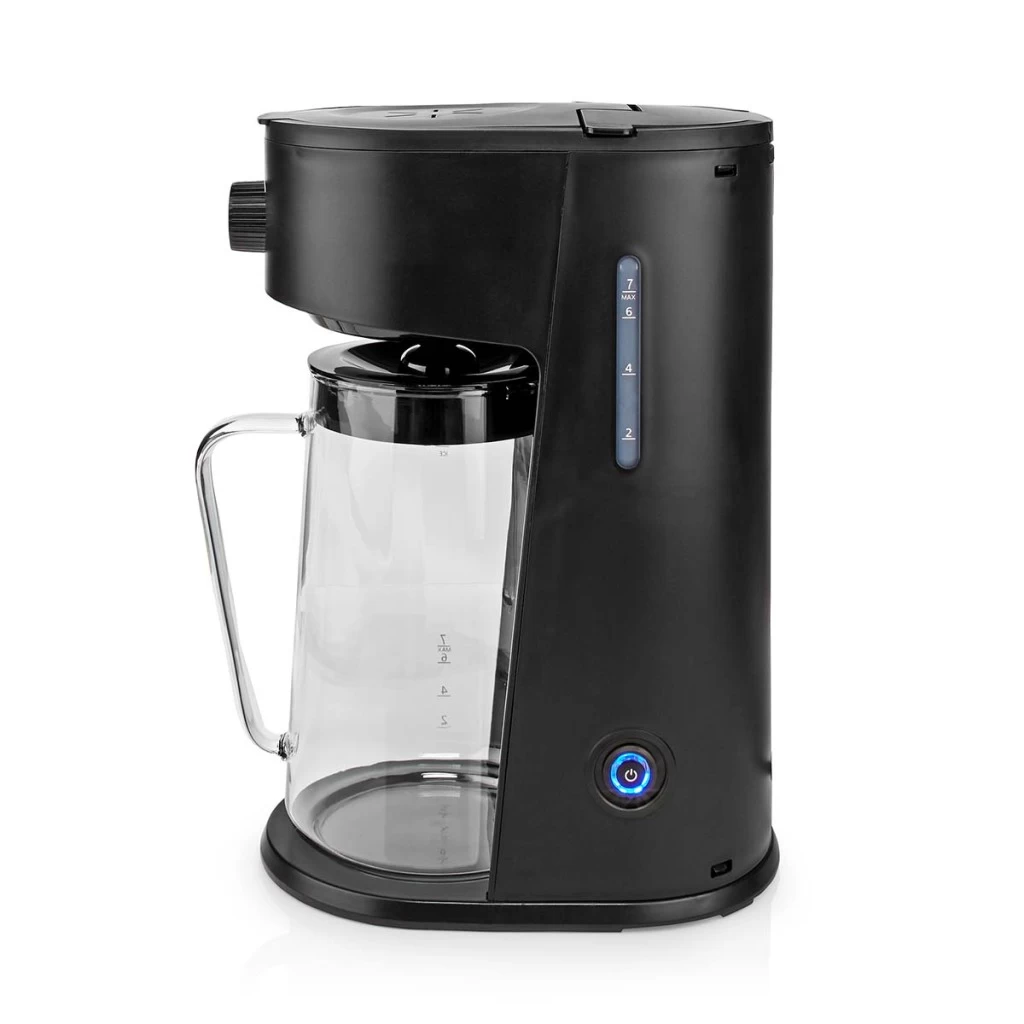 Nedis KAICM200FBK IJskoffie & IJsthee Maker Filter Koffie 2.5 L 6 Kopjes Zwart 6 Nedis KAICM200FBK IJskoffie & IJsthee Maker Filter Koffie 2.5 L 6 Kopjes Zwart - Afbeelding 4