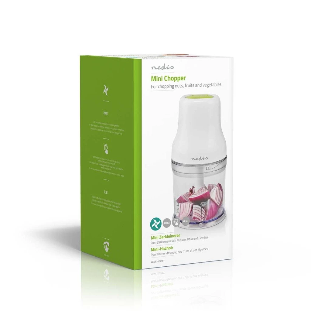 Nedis KAMC100CWT Hakmolen 200 W 0.5 L Kunststof 1-snelheid Wit 10 Nedis KAMC100CWT Hakmolen 200 W 0.5 L Kunststof 1-snelheid Wit - Afbeelding 8