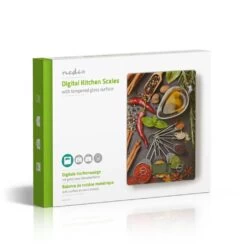 Nedis KASC113VA Digitale Keukenweegschaal Lcd Glas Design-opdruk -Bosch Winkel Nedis KASC113VA Digitale Keukenweegschaal Lcd Glas Design opdruk 4