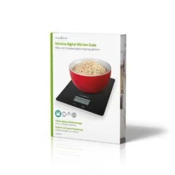 Nedis KASC610BK Keukenweegschaal Digitaal Glas / Kunststof Zwart -Bosch Winkel Nedis KASC610BK Keukenweegschaal Digitaal Glas Kunststof Zwart 7