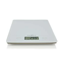 Nedis KASC620WT Keukenweegschaal Digitaal Glas / Kunststof Cr 2032 Batterij Wit -Bosch Winkel Nedis KASC620WT Keukenweegschaal Digitaal Glas Kunststof Cr 2032 Batterij Wit 2