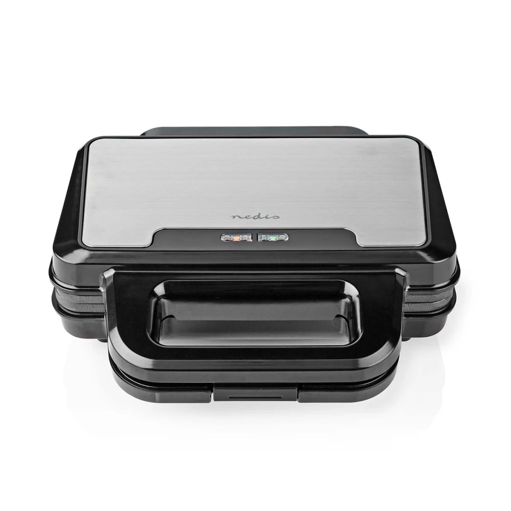 Nedis KASG100FBK Sandwich Maker Zwart/Zilver 5 Nedis KASG100FBK Sandwich Maker Zwart/Zilver - Afbeelding 3