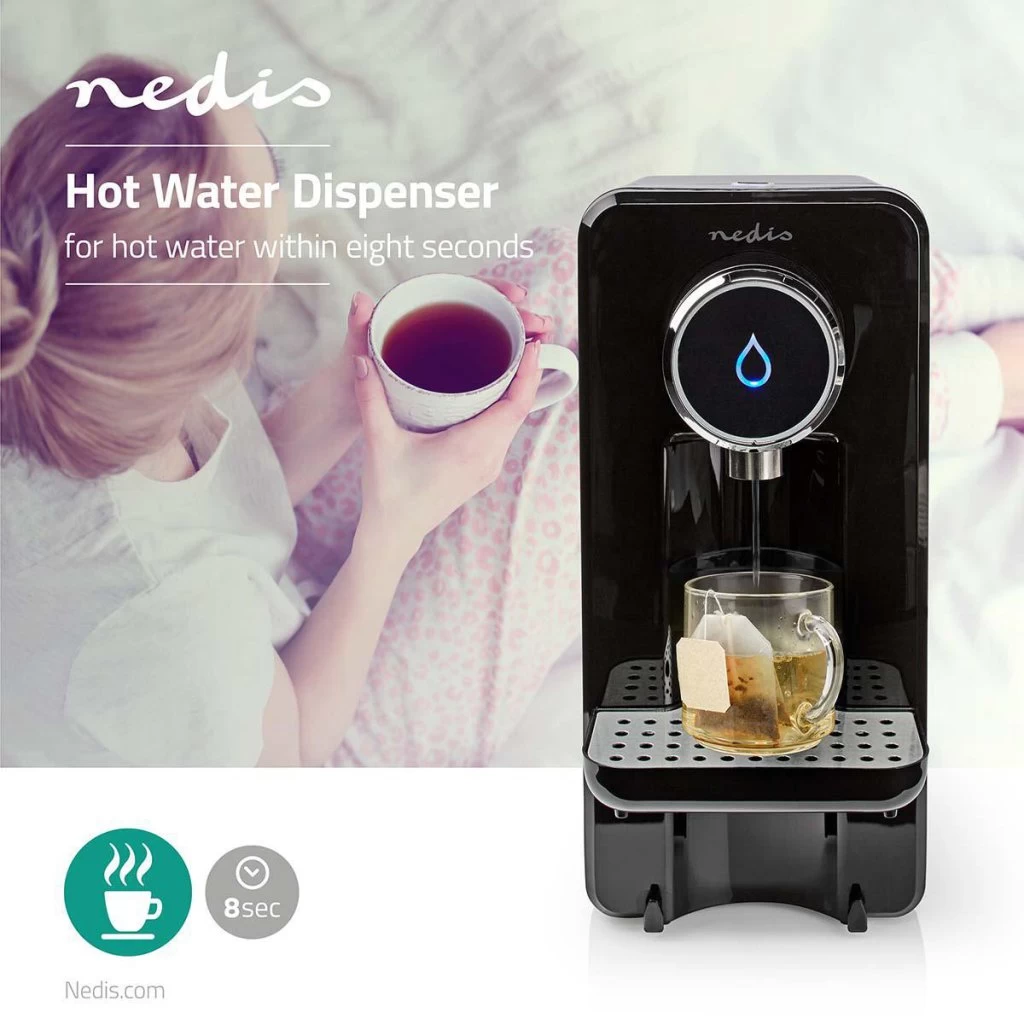 Nedis KAWD100FBK Heetwaterdispenser 2,5 Liter Bediening Met Eén Knop 4 Nedis KAWD100FBK Heetwaterdispenser 2,5 Liter Bediening Met Eén Knop - Afbeelding 2