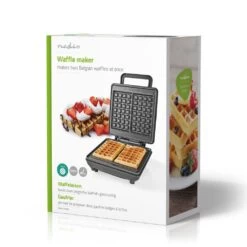Nedis KAWP210FBK Wafelijzer Belgische Wafels 22 X 12.5 Cm 1200 W Automatische Temperatuurregeling Abs / Aluminium -Bosch Winkel Nedis KAWP210FBK Wafelijzer Belgische Wafels 22 X 12.5 Cm 1200 W Automatische Temperatuurregeling Abs Aluminium 7