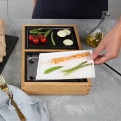 Princess 104040 Dinner4 All Pure Gourmetstel Zwart/Bamboe 7 Princess 104040 Dinner4 All Pure Gourmetstel Zwart/Bamboe -Bosch Winkel Princess 104040 Dinner4 All Pure Gourmetstel ZwartBamboe 2