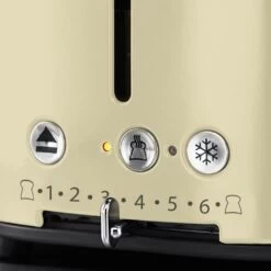 Russell Hobbs 21682-56 Retro Vintage Broodrooster Crème/RVS -Bosch Winkel Russell Hobbs 21682 56 Retro Vintage Broodrooster CregravemeRVS 1