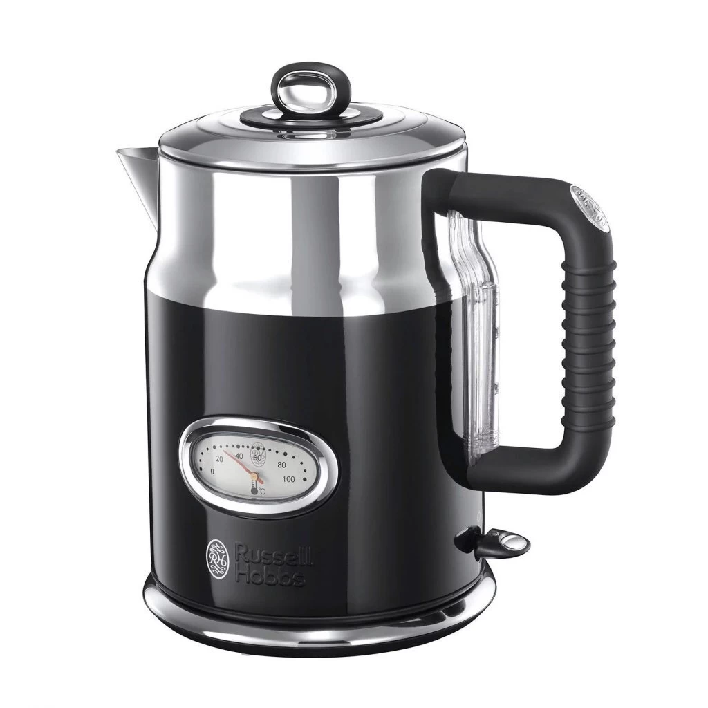 Russell Hobbs Retro Classic Waterkoker 1.7L 2400W Zwart/Chroom 3 Russell Hobbs Retro Classic Waterkoker 1.7L 2400W Zwart/Chroom
