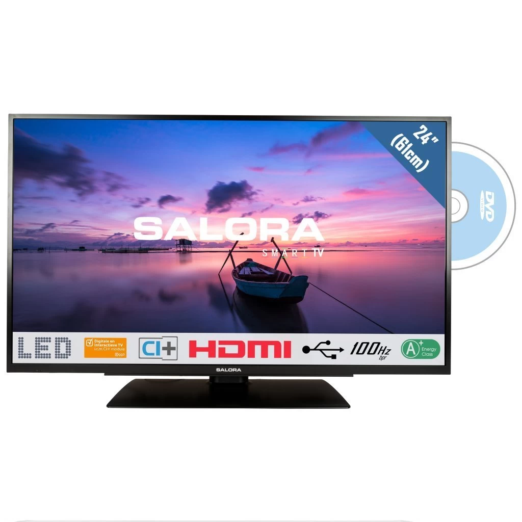 Salora 24HDB6505 HD LED-TV Met Ingebouwde DVD-Speler 61 Cm Zwart 3 Salora 24HDB6505 HD LED-TV Met Ingebouwde DVD-Speler 61 Cm Zwart