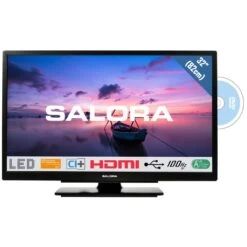 Salora 32HDB6505 HD LED Combi TV/DVD Speler 82 Cm Zwart