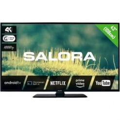 Salora 43EA2204 4K Ultra HD Android Smart TV 108 Cm Zwart
