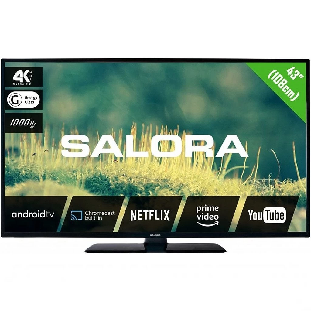 Salora 43EA2204 4K Ultra HD Android Smart TV 108 Cm Zwart 3 Salora 43EA2204 4K Ultra HD Android Smart TV 108 Cm Zwart