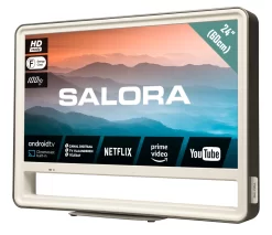 Salora CUBE24 HDR LED Android TV 60 Cm Wit/Zilver