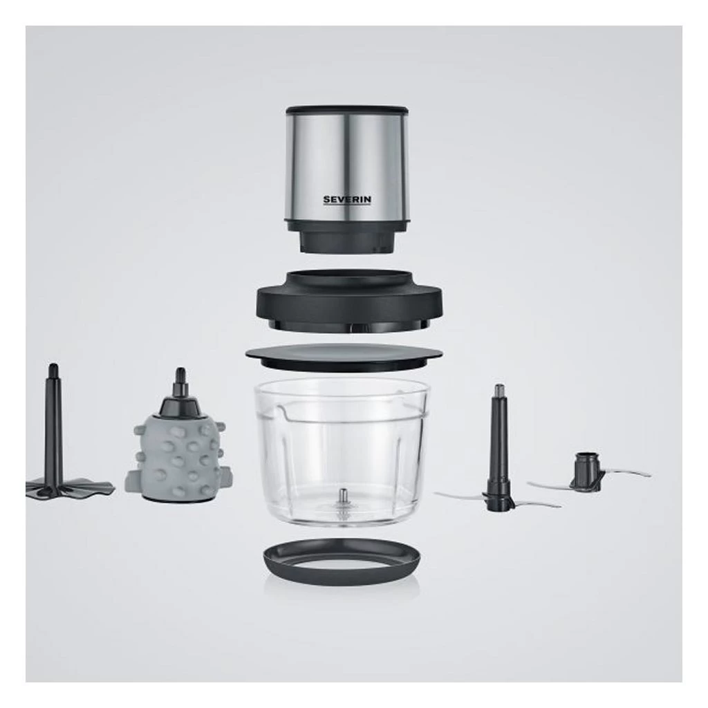 Severin KM3866 Universele Accu-Hakmolen Zwart/RVS 4 Severin KM3866 Universele Accu-Hakmolen Zwart/RVS - Afbeelding 2