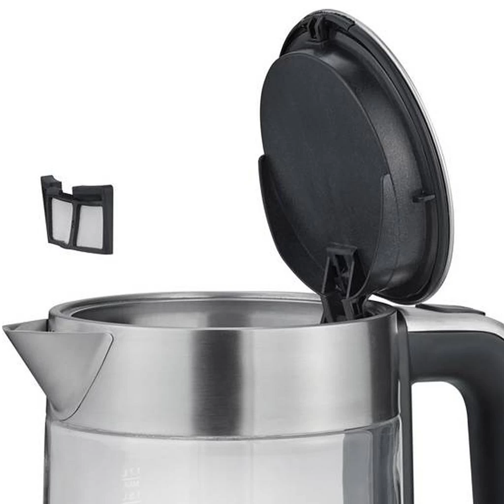Severin WK3420 Glaswaterkoker 1.7L 2200W RVS/Zwart 5 Severin WK3420 Glaswaterkoker 1.7L 2200W RVS/Zwart - Afbeelding 3
